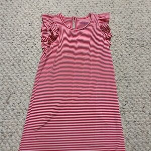 Vineyard Vines Red and White Striped Kids Dress